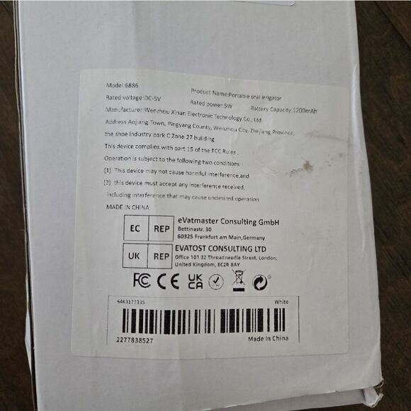 CORDLESS DENTAL WATER FLOSSER : RECHARGEABLE JET FLOSS TOOTHPICK - Picture 5 of 9